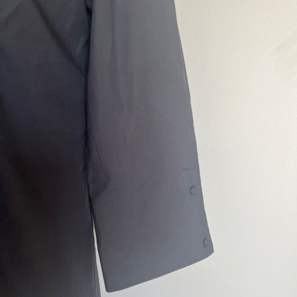 Cos Navy 3/4 sleeve Voluminous Gathered Cotton Casual A-line Dress w/ Pockets - Picture 6 of 12